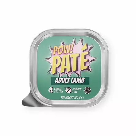 POW! Dog Adult Lammas Paté 150 g - Muut märkäruokamerkit - 7350040128770 - 1