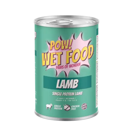 POW! Dog Adult Lammas 400g - Muut märkäruokamerkit - 7350040130704 - 1