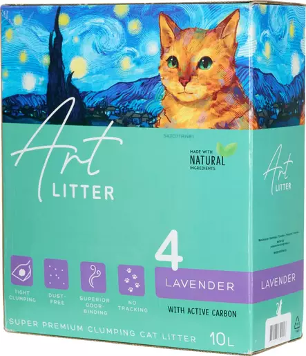 Art Litter Lavender 10L - Muut kissanhiekat - 7350175650016 - 1